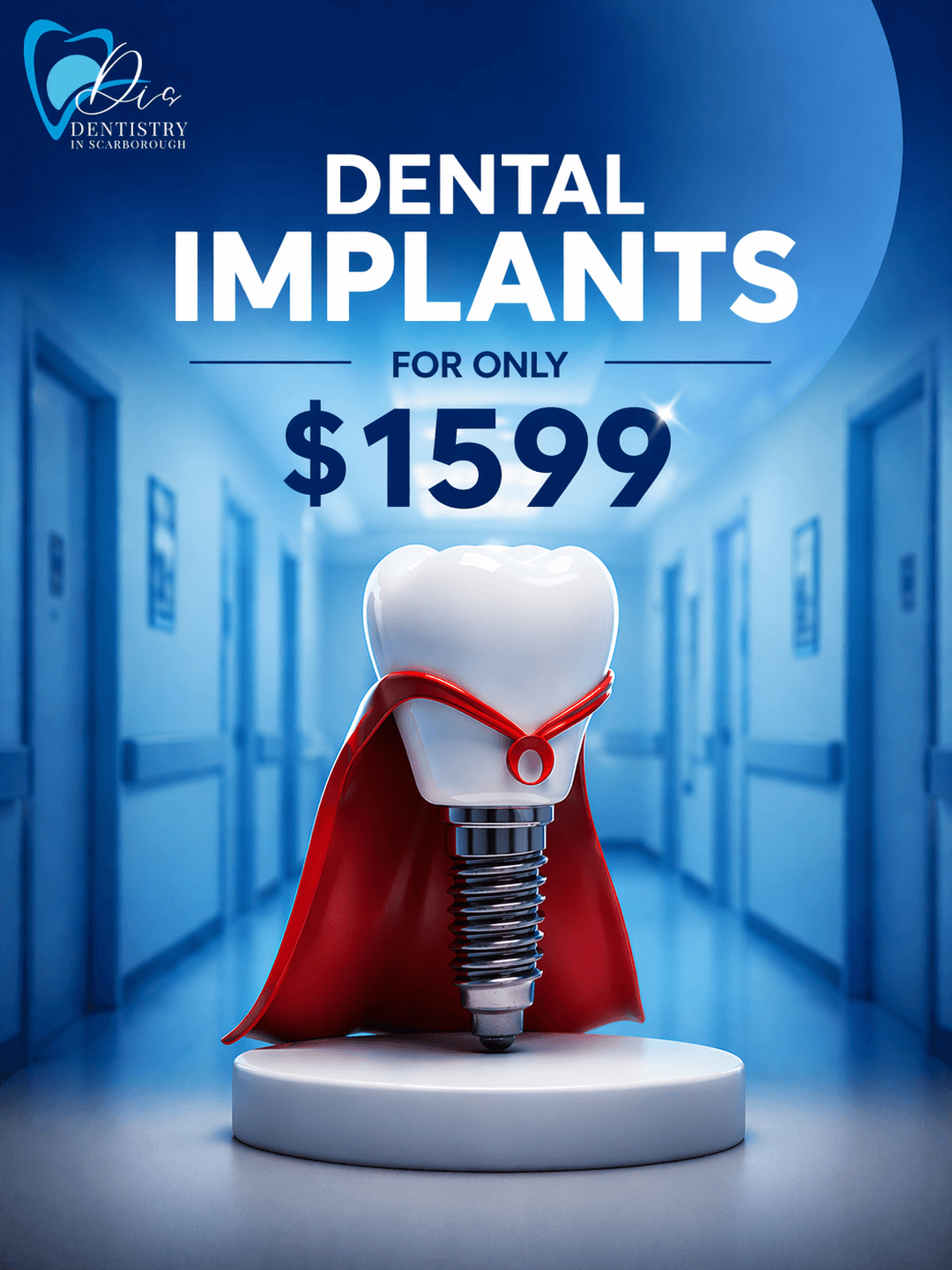 Dental Implants for only $1,599 at Dentistry in Scarborough